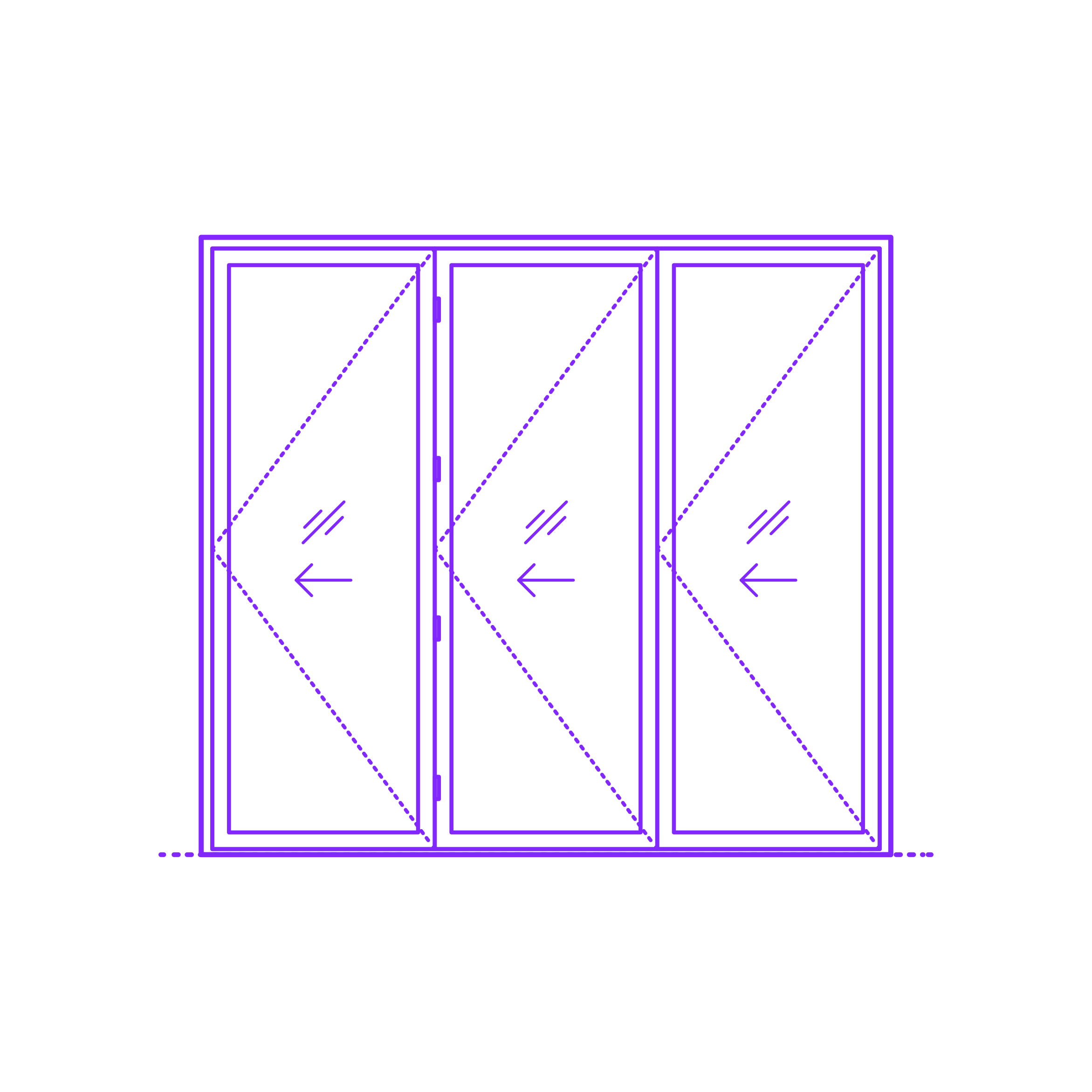 Buildings Folding Doors Bifold Exterior Door 3 Panels Sketch Drawing Svg Free Vectors